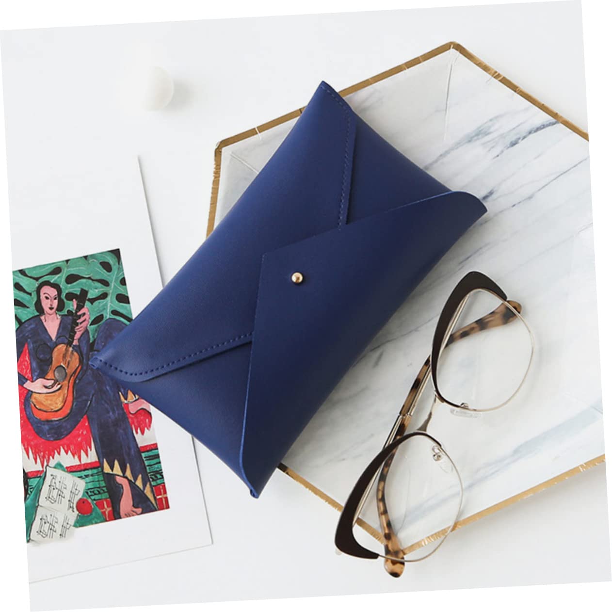 12piezas Estuche Para Gafas Portátil Organizador De Gafas Diseño Simple y Práctico Protector De De