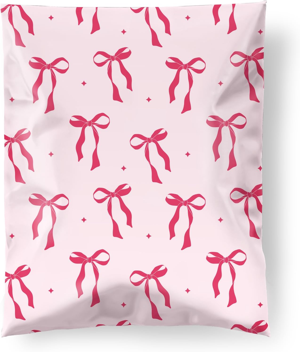 Fuxury Poly Mailers 14.5x19 Inch 500Pcs Shipping Bags for Clothing Strong Adhesive Shipping Envelopes for Small Business Self Seal Poly Bag Mailing Envelopes Pink Bows