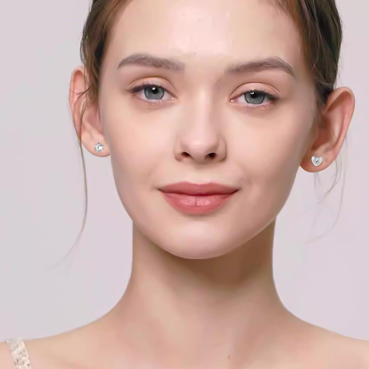 5 Pairs G23 Titanium Ear Piercing Stud Earrings for Sensitive Ears, Cubic Zirconia Stud Earrings Set for Ear Piercing Guns - Image 6