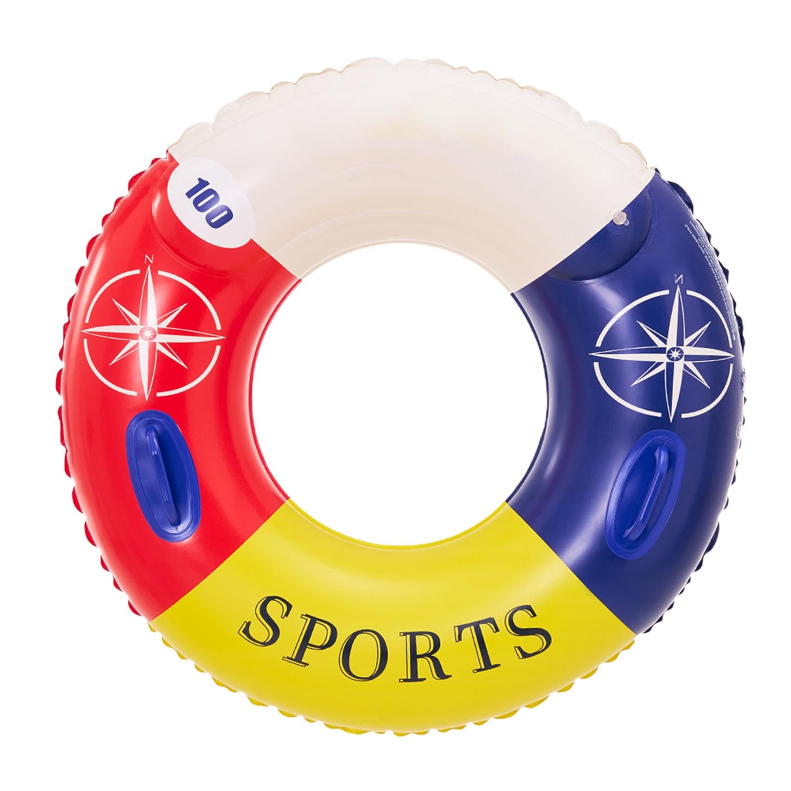 Anillo de natación Inflable - Flotador de Piscina Inflable, Anillo de natación Inflable para niños | Juguete Divertido acuático de Colores Brillantes para Piscinas domésticas y Piscinas al Aire Libre