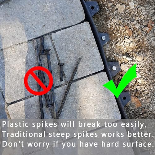 Image of 12-inch Artificial Turf Stakes Galvanized Metal Spiral Spikes(16) | Solid Landscape Edging Spikes for Outdoor, Heavy-Duty Rust Resistant Security Anchoring Garden Tent Stakes