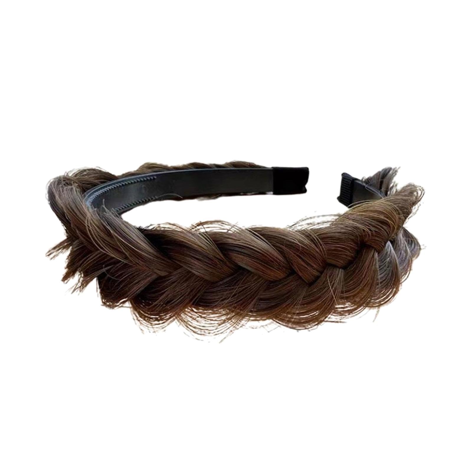 CLUB BOLLYWOOD® Hair Braided Headband Hairband Handmade Braids Braid Chunky Hair Band for Women light brown| Cosmetics & Hair Care| Cosmetics & Hair Care| Cosmetics & Hair Care|1 Hair Braided Headband-image-19