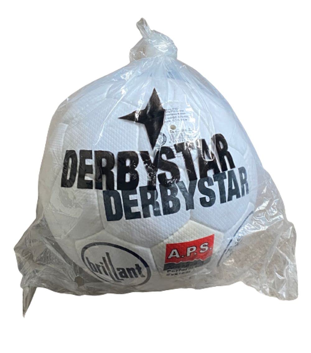 Derbystar Brilliant APS Retro Match Ball - Professioneller Wettkampffußball, Offizielle Größe 5, Hochleistungs-PU, FIFA-Qualität Training & Match Fußball