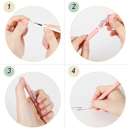 Miniatura 7 de FIOVER 4 bolígrafos para gatos, 4 bolígrafos de tinta negra de secado rápido de 0.020 in, punta fina, punta fina, bolígrafo serie de alta gama para