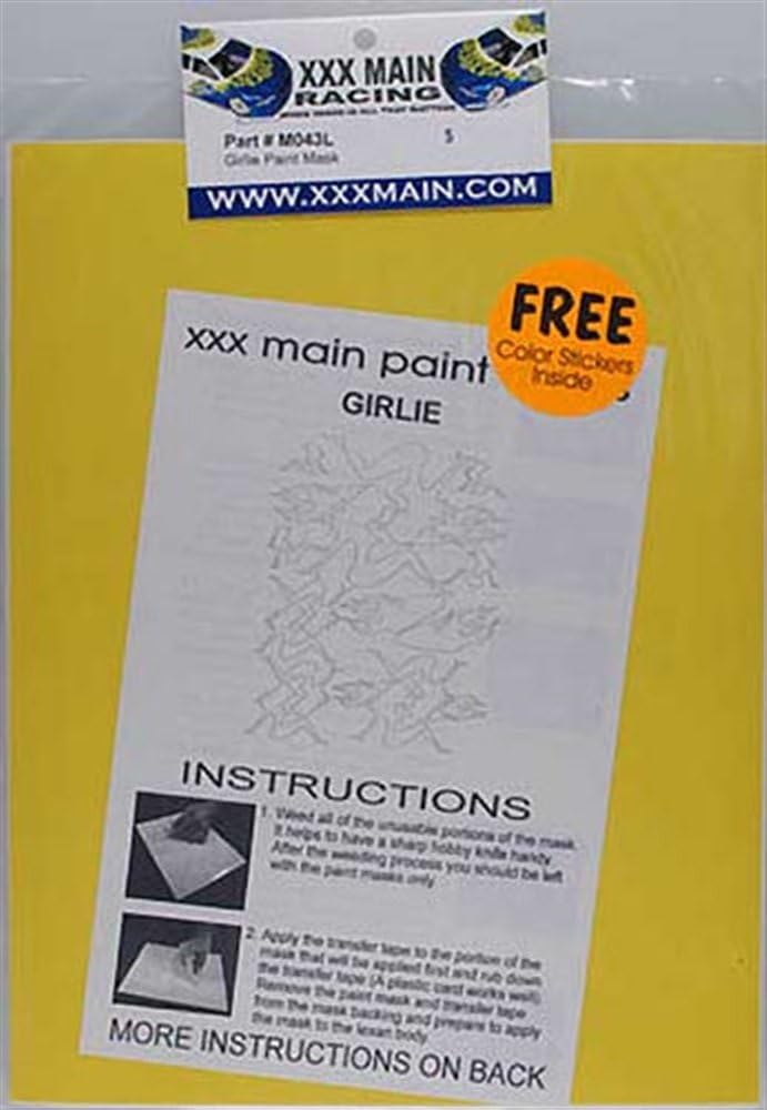 XXX MAIN RACING M043L Paint Mask Girlie XXXC0043