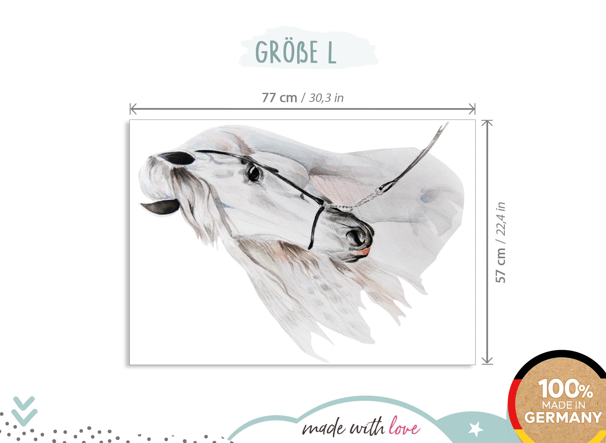 Sticker Mural Chevaux Pour Chambre Enfant Fille - Déco Animaux DL142 - Little Deco