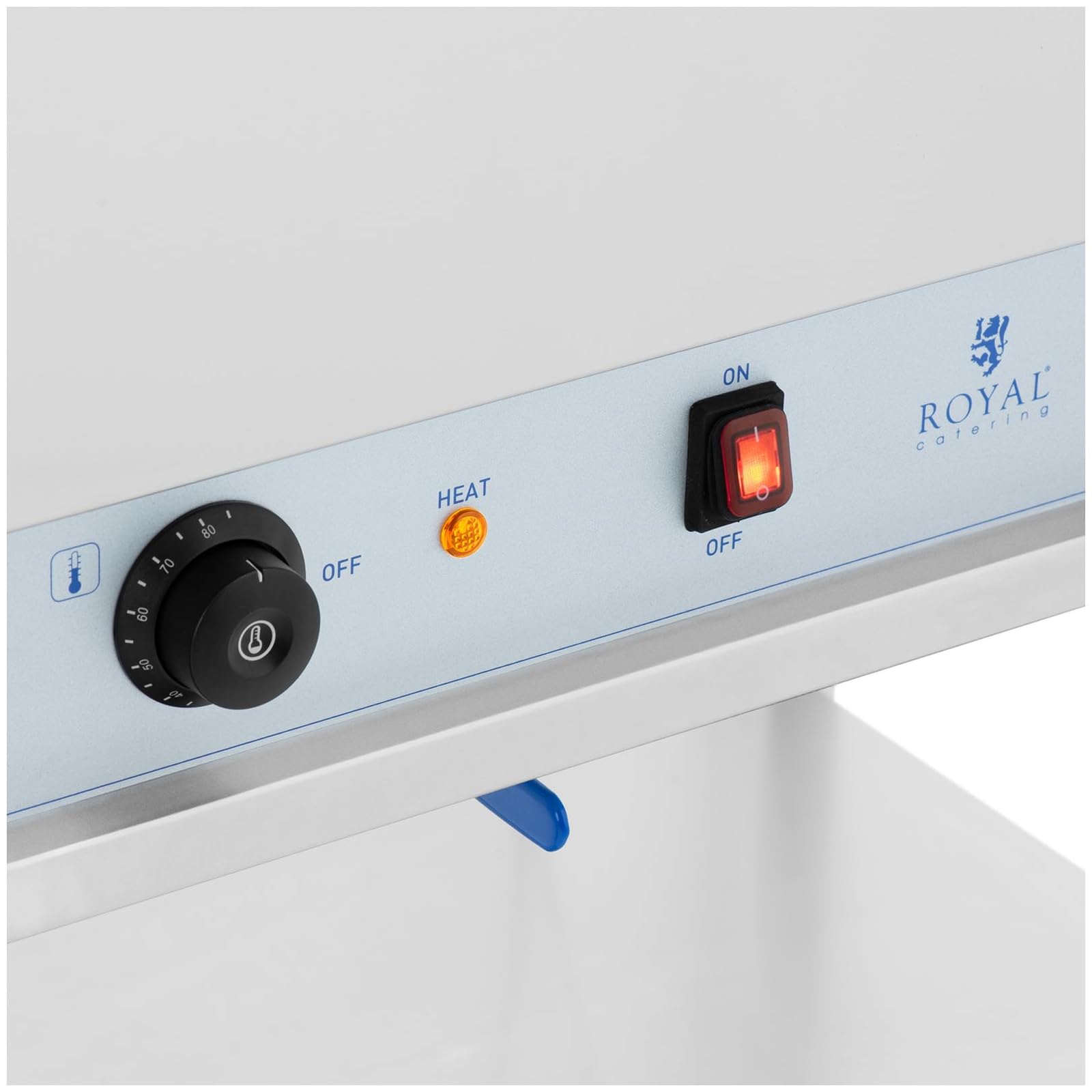 Royal Catering RCCD-1/1 2X200 Bain Marie 1265 W 2 x GN 1/1 Edelstahl Wasserbad Speisenwärmer Wärmebehalter