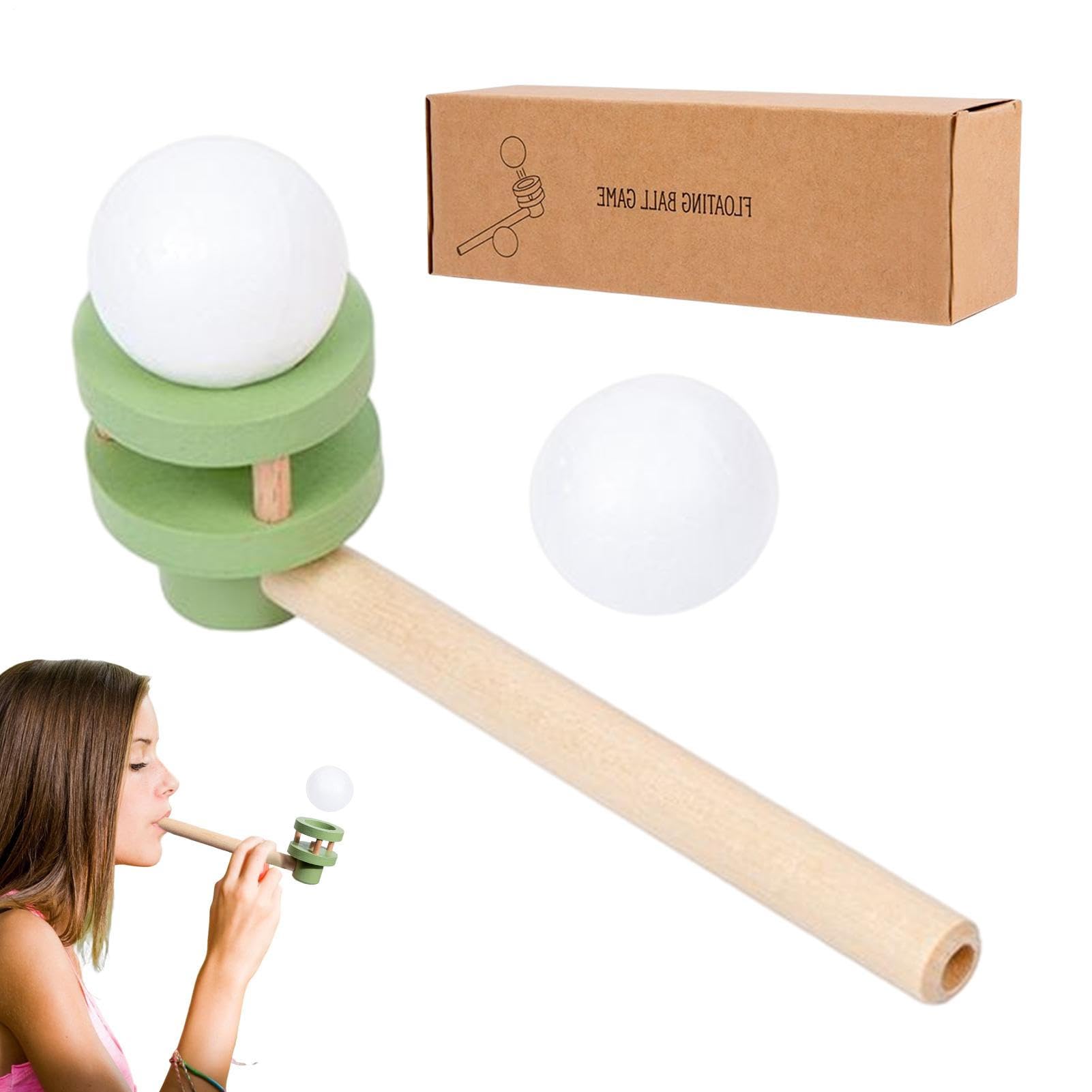 Générique Jouet de soufflage de Balle – Balle Flottante Blow Balance, Jouet éducatif | Jeu de Pipe Ball, entraînement à la réflexion cérébrale, Jeu de fête pour Les