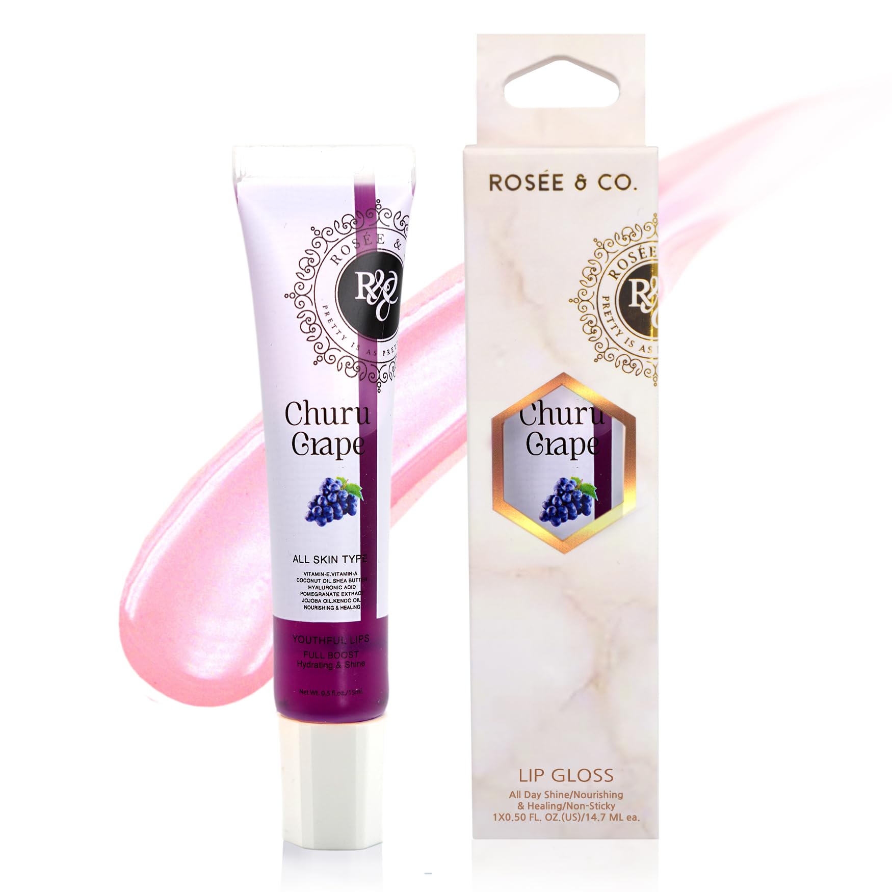 Amazon.com : Rosee Lip Gloss Vegan & Cruelty Free Treatment