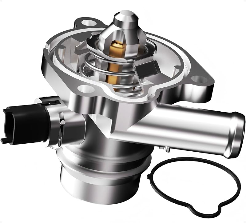 Carcaça da válvula termostática em alumínio GVPART4U APEN12002 para Chevrolet Cruze, Sonic, Trax e Buick Encore 1.4L – 1 unidade
