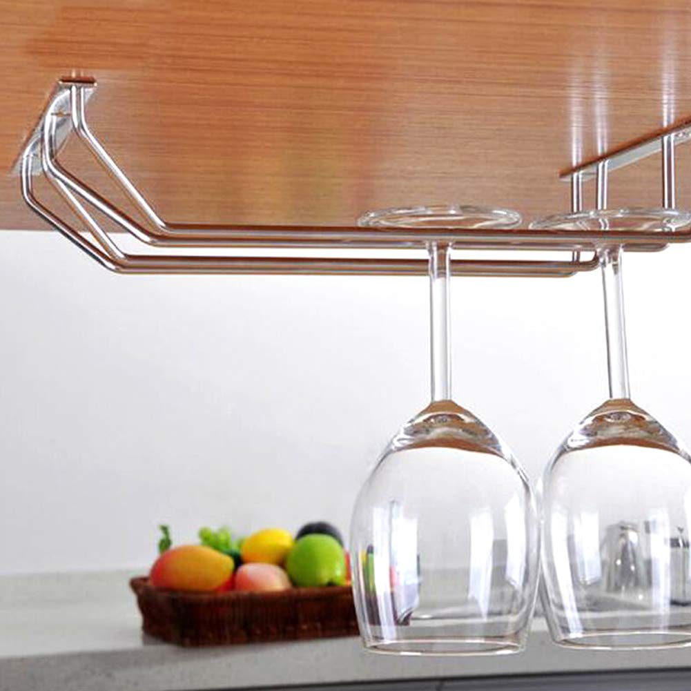 Scaffale Pensile Portabottiglie In Acciaio Inossidabile 35cm – Doppia Ripiano Per Bar E Cucina, Resistente Alla Ruggine – Ideale Per Organizzare La Casa