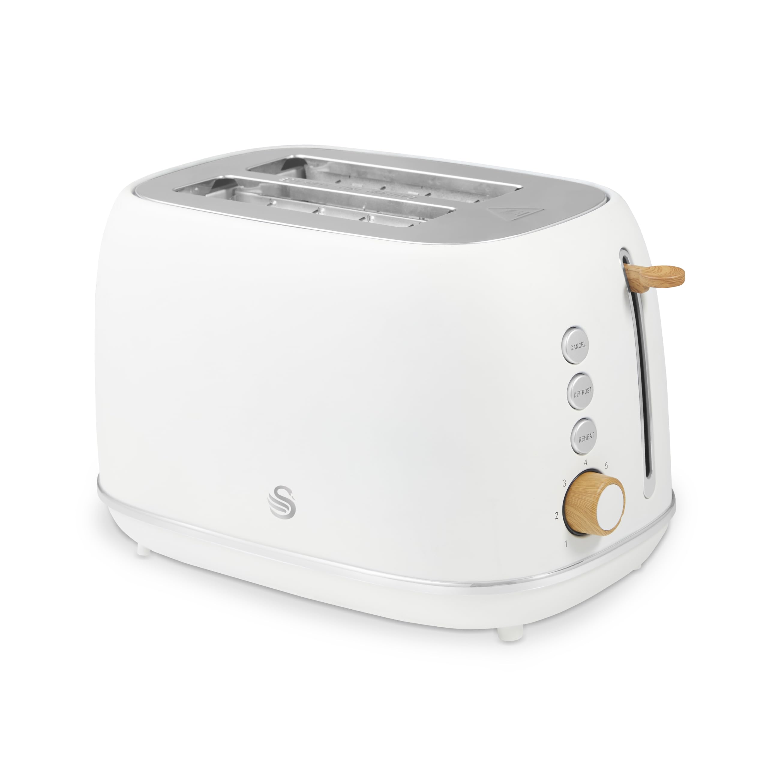 Swan White Fjord 800W 2 Slice Toaster | Size: A