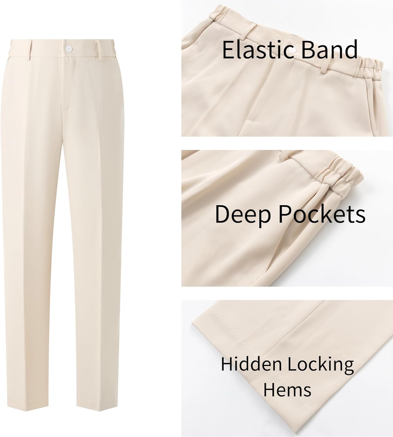 Women's 2 Piece Suit One Button Dressy Blazer Pants Suit Set Business Casual Outfits - Image 5