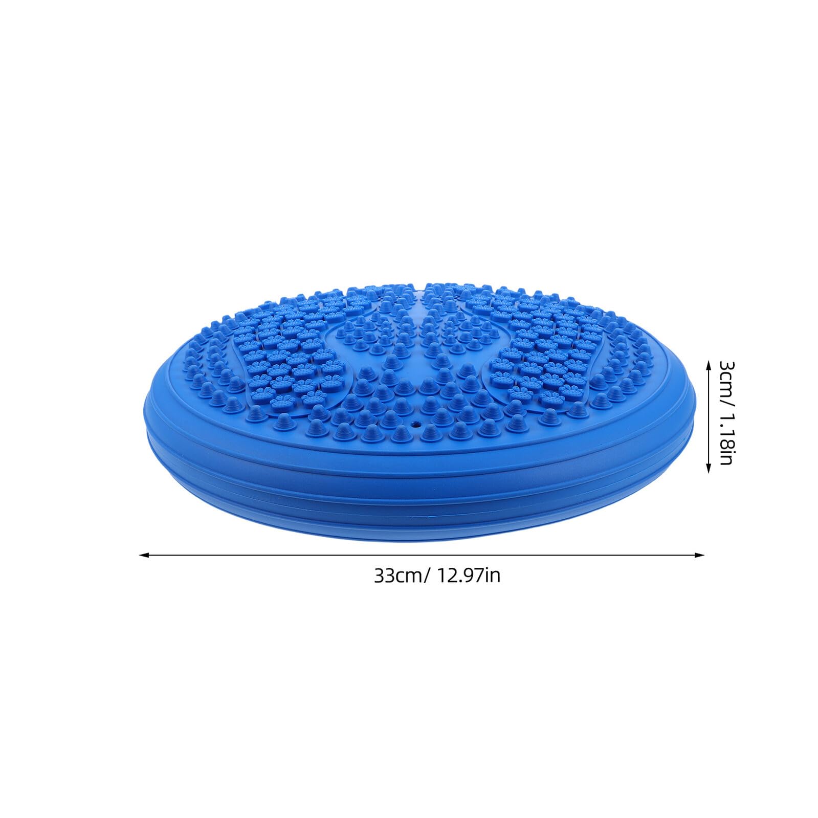 VANZACK Coussin Gonflable Bleu avec Pompe Tapis de Yoga Portable Épais pour Massage, Stabilité et Entraînement Fitness à la Maison ou en Plein Air