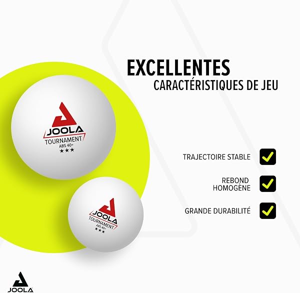 JOOLA Balles de ping-Pong 3-Star, Qualité Premium, 3 étoiles, Excellentes caractéristiques de Jeu et Longue durée de Vie, Compatibles Indoor et Outdoor - 4