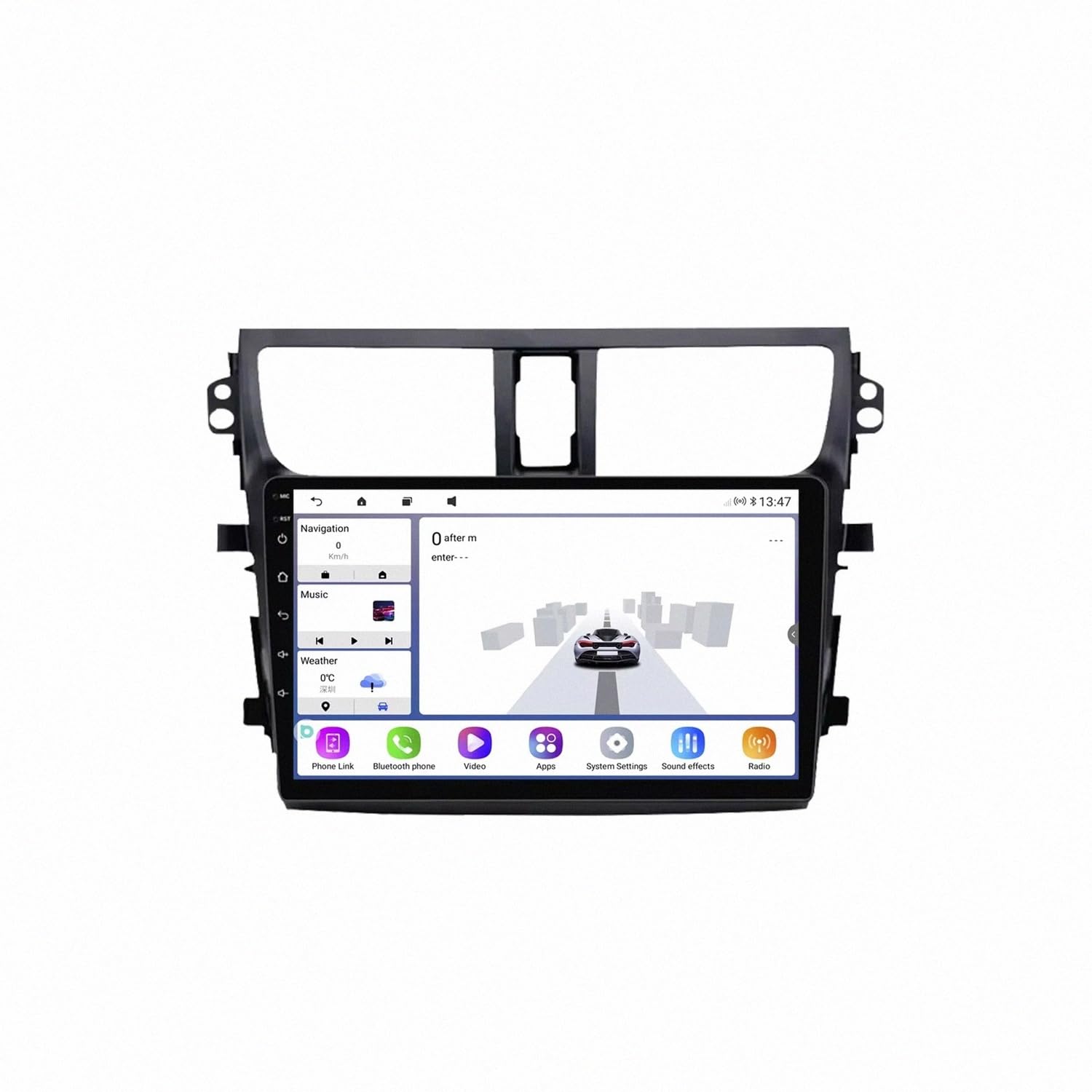 Radio Samochodowe, Stereo, Nawigacja Gps dla Suzuki Celerio Cultus 2015-2018 Przenośny Ekran Dotykowy Apple Carplay, Nawigacja Gps/Sterowanie Głosowe/Mirror, 4 Rdzeń 1G+32G