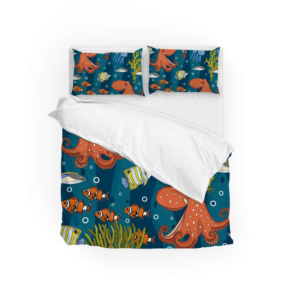 Linge de lit facile à laver King Size 3 pièces pour un couchage sain et doux
