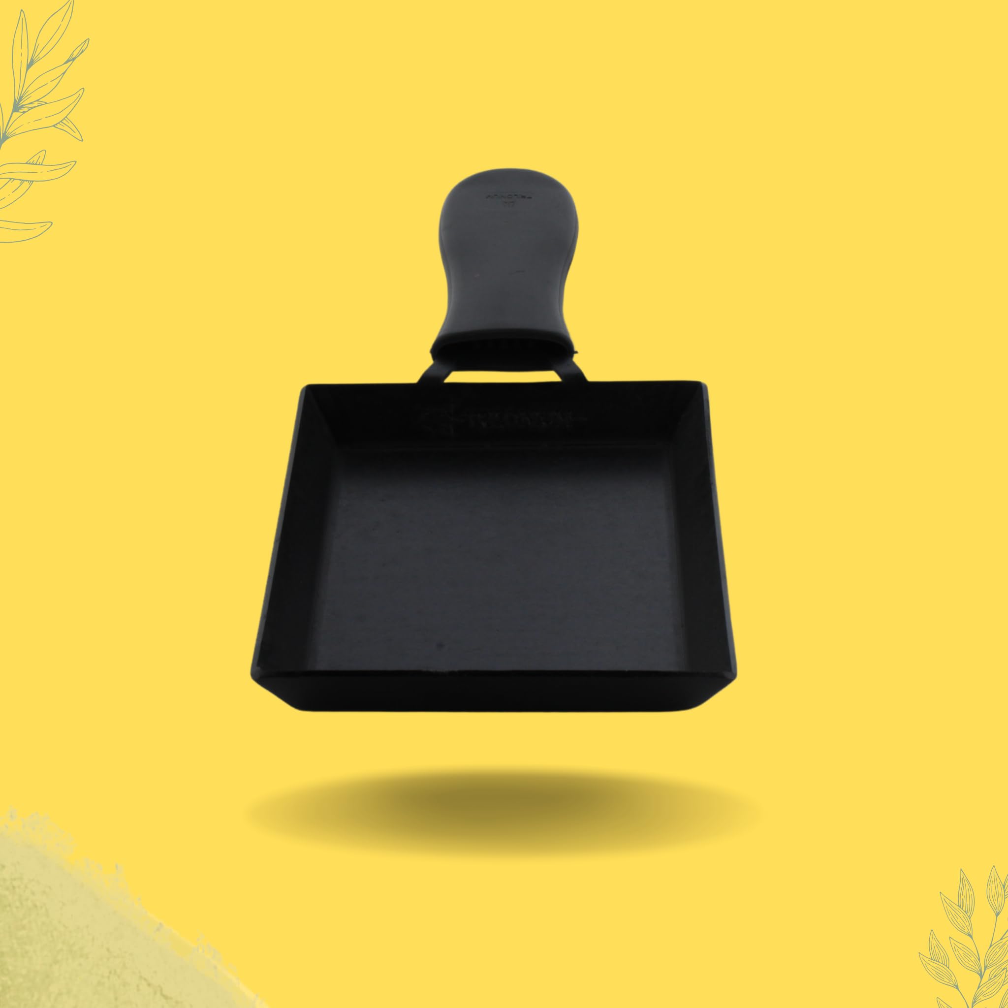 TRILONIUM Triple Seasoned Iron Square Omelette Pan - Japanese Tamagoyaki Egg Pan, 18x15 Cm,Black 4