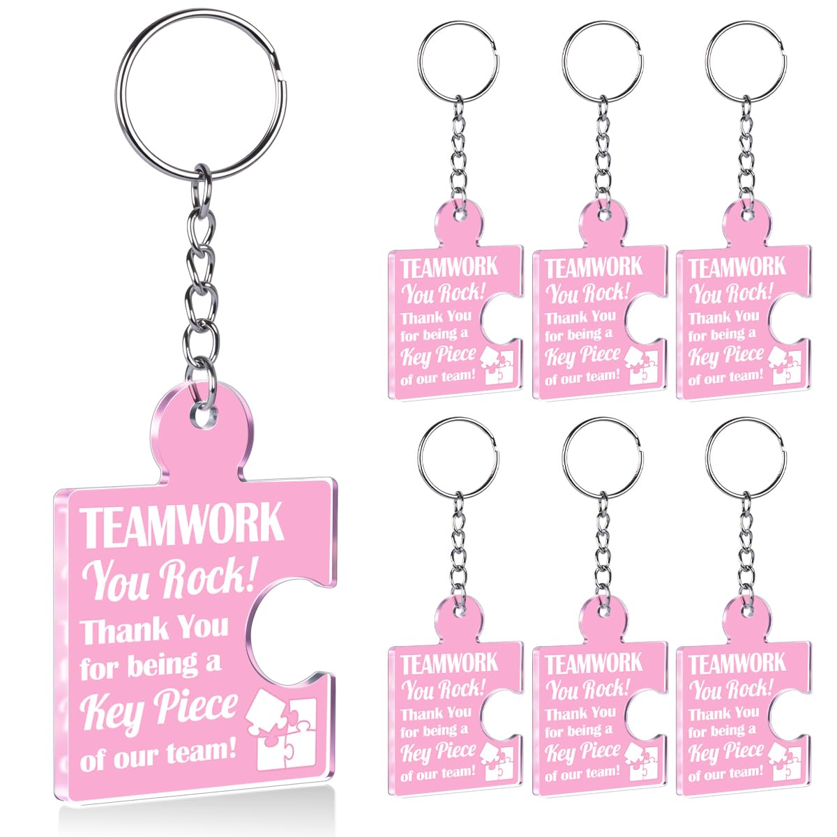 Team Appreciation Gifts Bulk Thank You Keychains for Coworkers