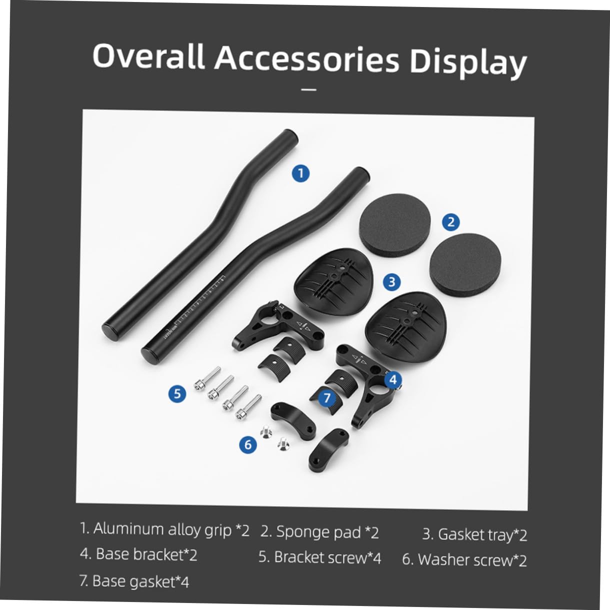 Manubrio Bici Corsa in Alluminio Aerodinamico con Supporto Ergonomico per Ciclismo Lunga Distanza Accessorio Resistente e Confortevole per Bici da Strada