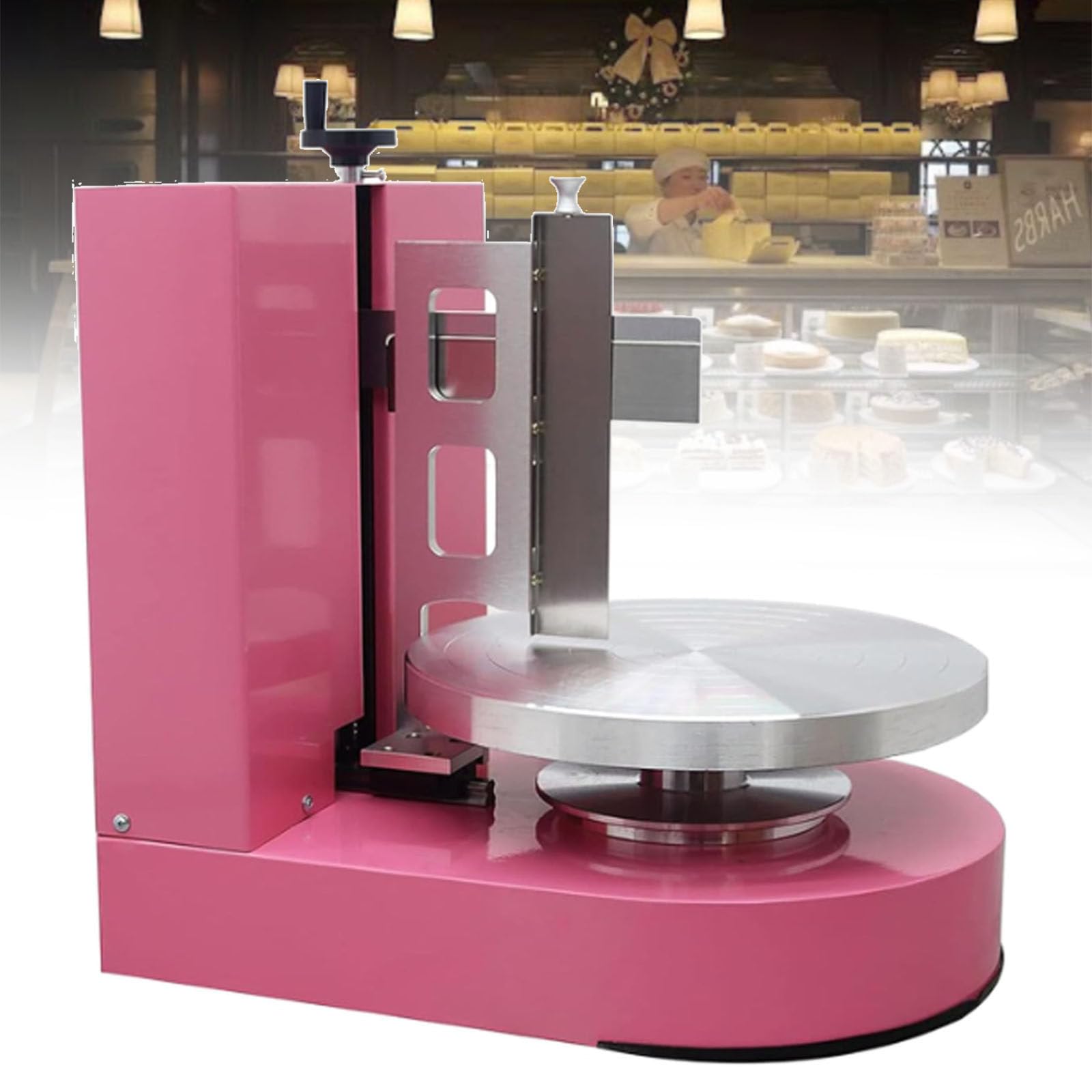 Máquina automática de glaseado de pasteles, esparcidor eléctrico para pasteles de 4 a 12 pulgadas, herramienta de decoración de crema y mermelada, ideal para pasteles de cumpleaños y entusiastas de la