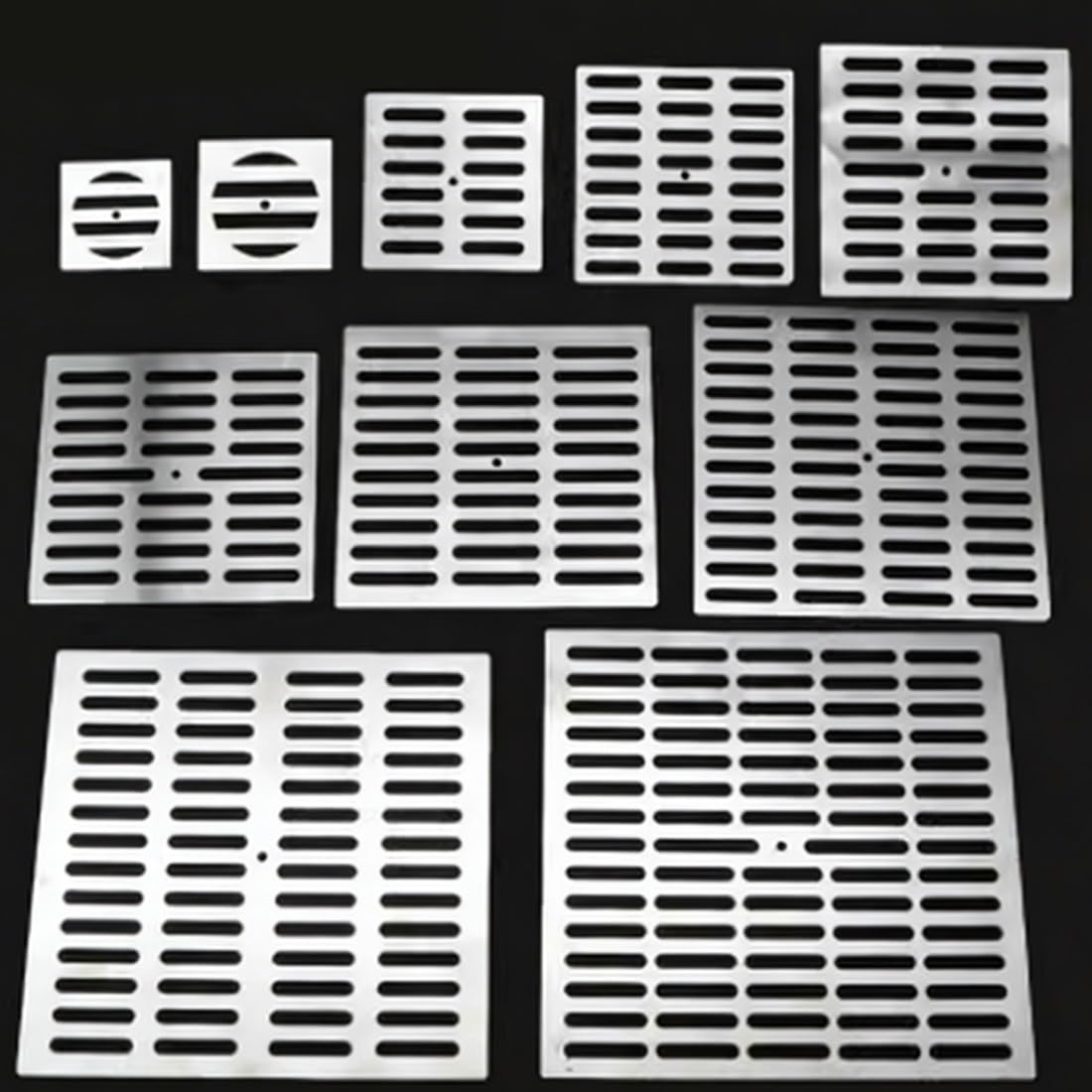Quadratischer Abflussdeckelschutz, Bodenablauf, 304 Edelstahlgitterabdeckung Für Badezimmer Und Garten Zu Hause(19x19cm)