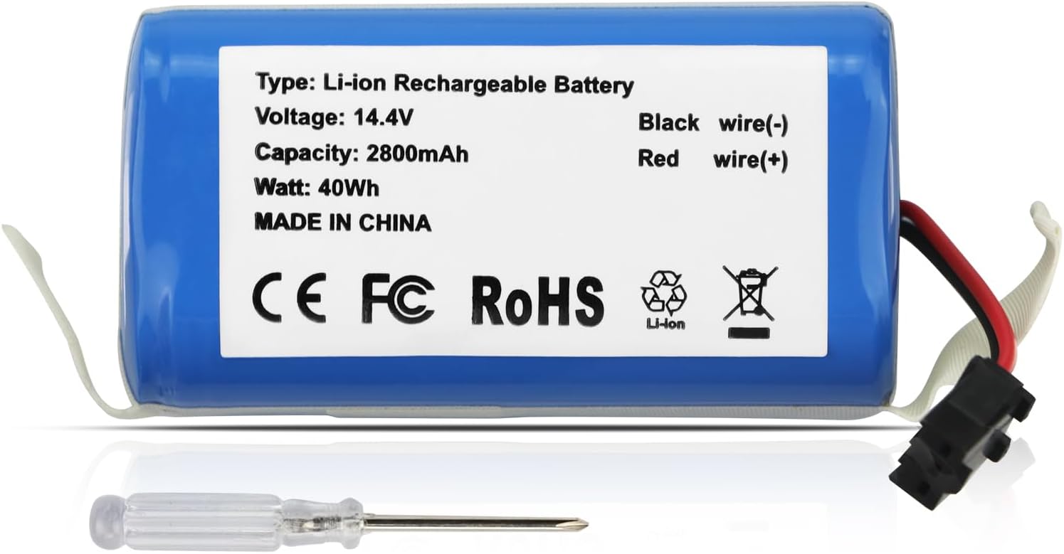 ZTHY Replacement Vacuum Battery with a small screwdriver