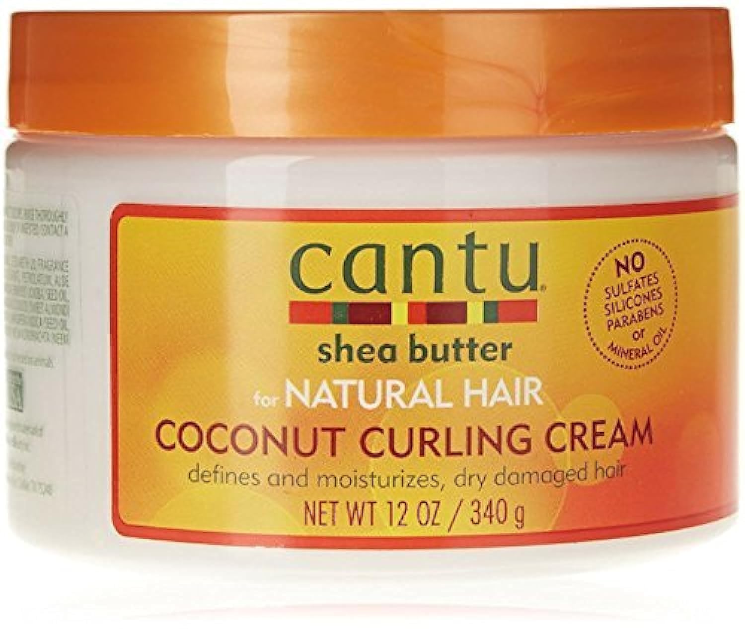 Cantu Shea Butter Coconut Curling Cream, 12 Ounce (Pack of 4)