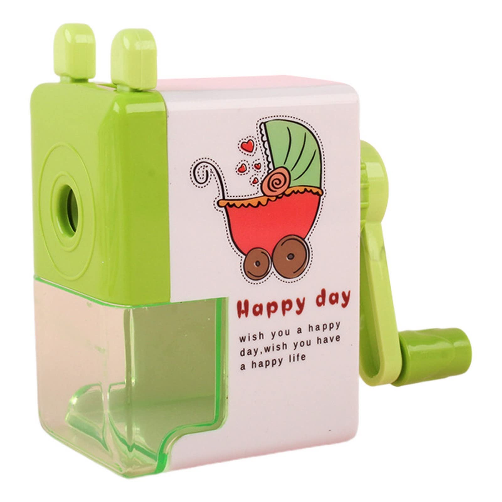 Remorui Pencil Sharpener Detachable Kids Hand Manual Rotary Pencil Sharpener Sharpening Comfortable Grip Car