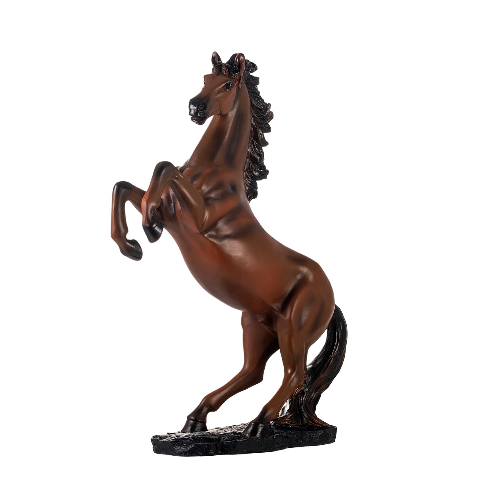 stehende Pferde‑Statue, Harz‑Pferdeskulptur, 36,1 cm hohe Tierfigur für Wohnzimmer, Büro, Bücherregal und Tischdekoration