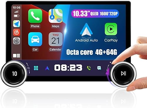 Miniatura 68 de KUNFINE Universal CarPlay/Android Auto Autoradio Android FM Radio Navegación del Coche Estéreo Pad Reproductor Multimedia GPS 7 "IPS Pantalla Táctil