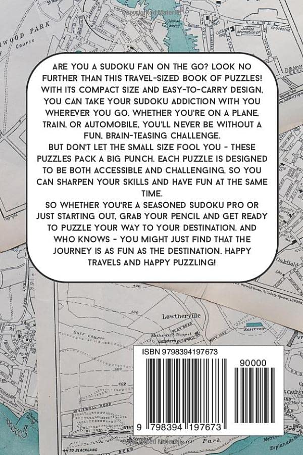 Miniatura 2 de Travel Sudoku Puzzle Book for Adults Classic Mini Pocket Size Sudoku Book 4x6 On The Go Hard Difficulty Ultimate Chalenge 100 Small Sudoku Game with