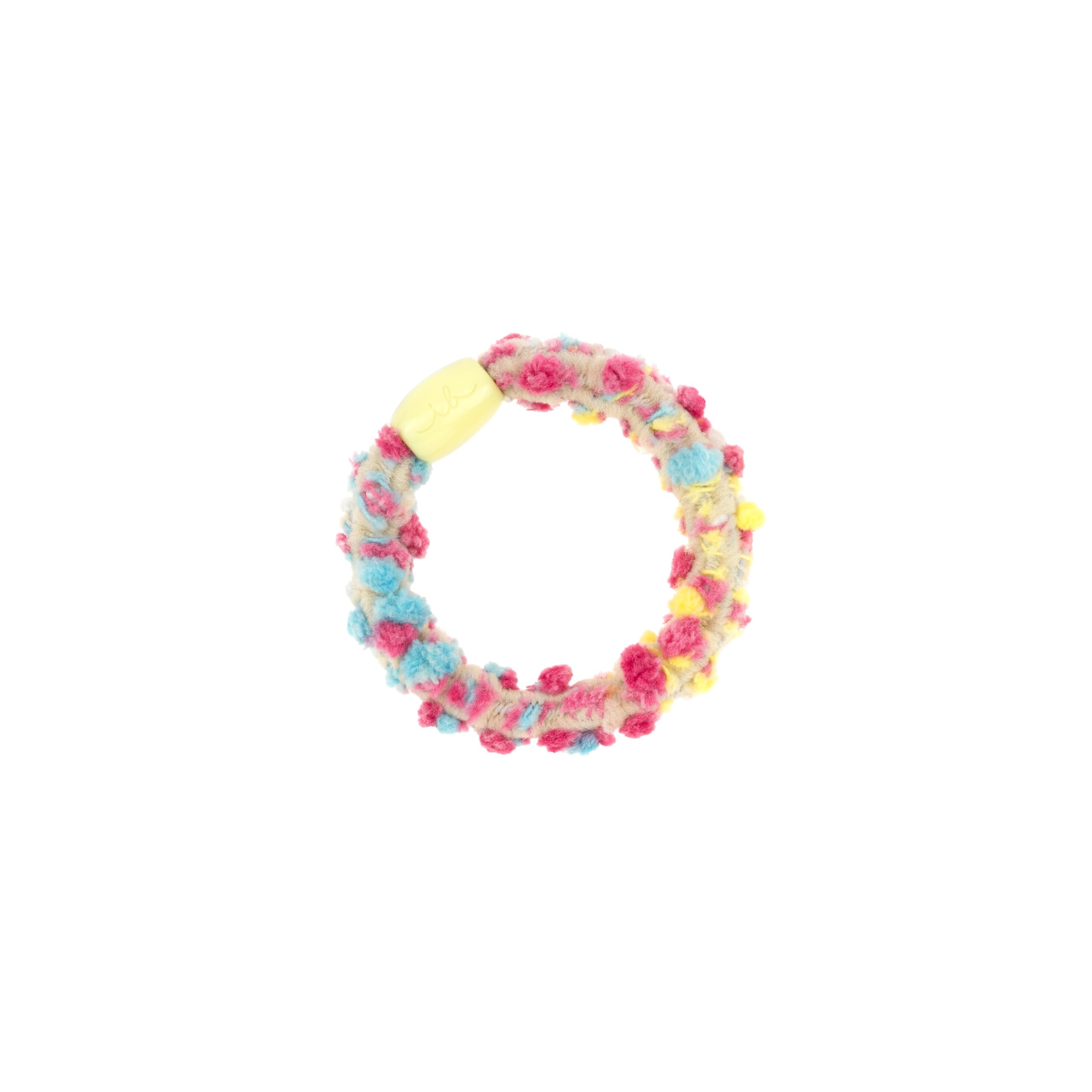 invisibobble TWISTAR Kids Pom Pom Tie (3 pezzi) – Haargummi colorati con pompon per bambini – Elastici, giocosi e delicati – Intrecciati per bambine e bambini – Ideali per teste piccole