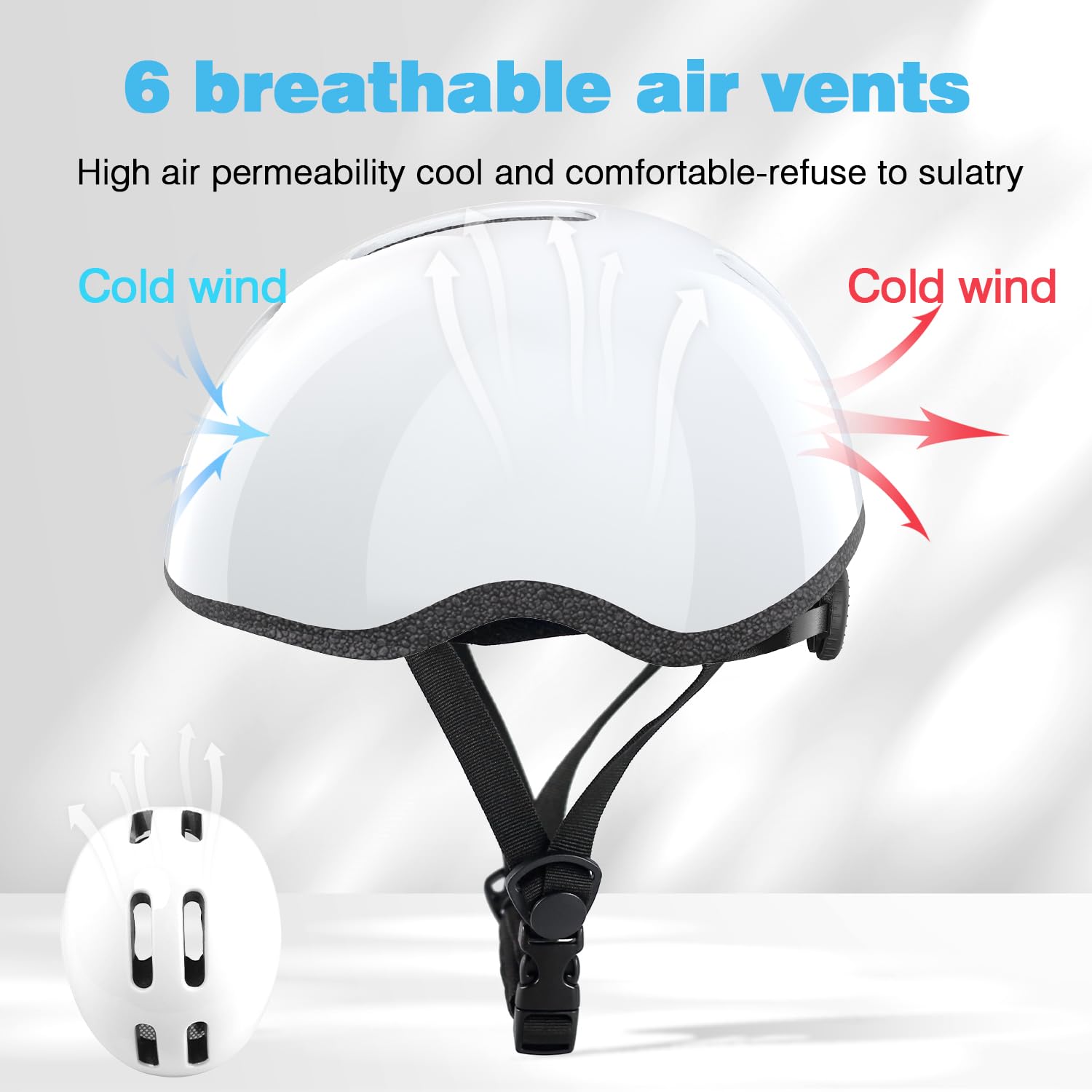 Casque Vélo Enfant Glerc - Réglable, Multisport, Taille S/M