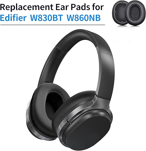 Miniatura 3 de Almohadillas de repuesto para auriculares Edifier W830BT W860NB Bluetooth, almohadillas de repuesto (negro)