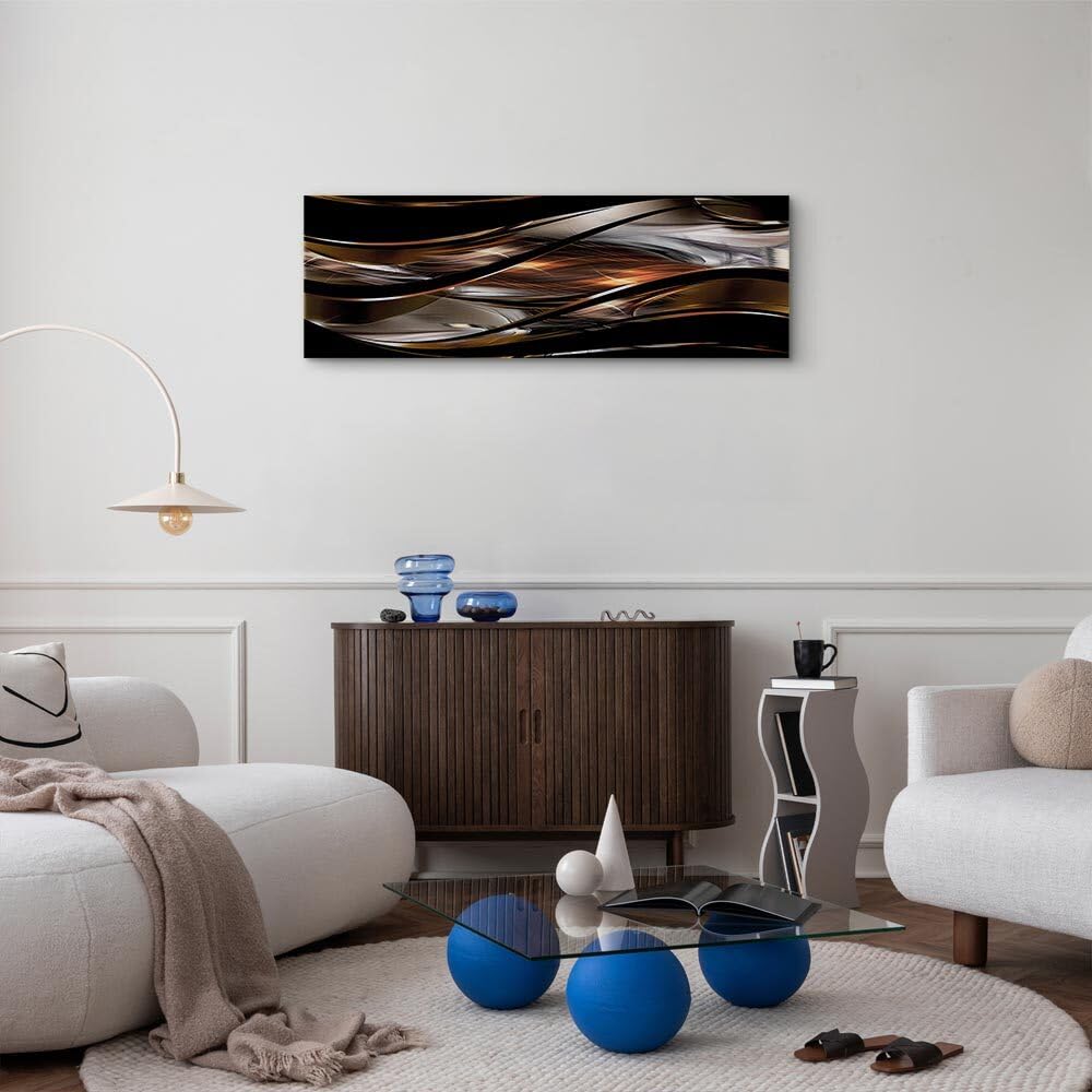 decomonkey Wandbilder Abstrakt 150x50 cm 1 Teilig Leinwandbilder Kunstdruck