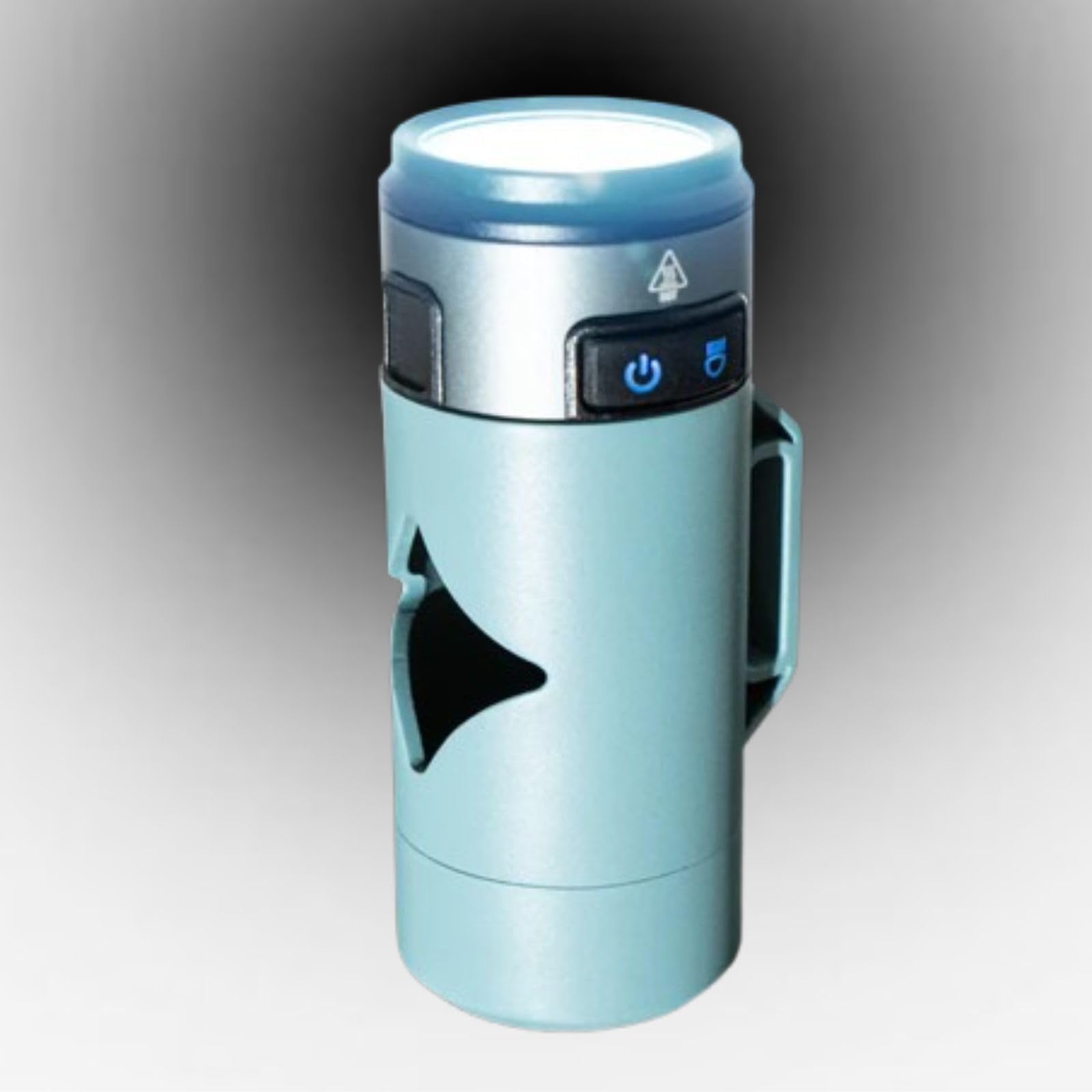 Lumi Hundekotbeutelhalter mit LED-Taschenlampe, freihändiges Gassigehen mit Karabinerhaken und Beuteln, ideal für Camping, Outdoor und Beleuchtung Ihres Weges, Blau