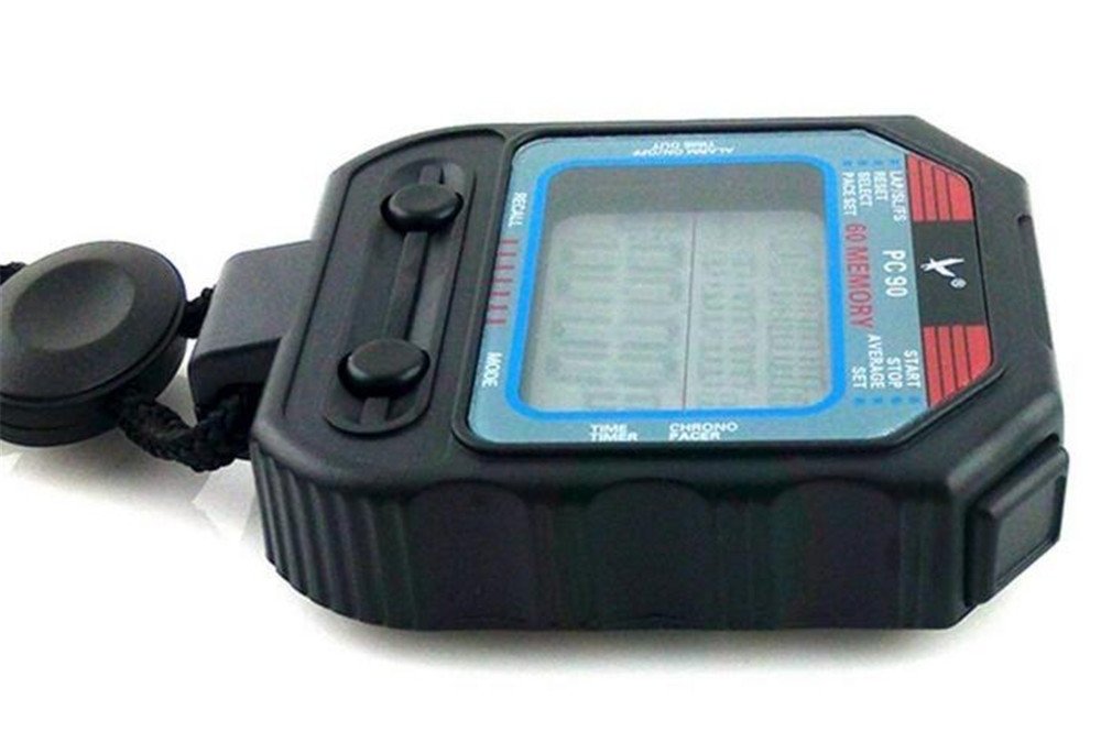digitale professionale cronometro 3 file 60 giri secondo digitale sport cronometro contatore timer PC90 Professional Athletics per uomini