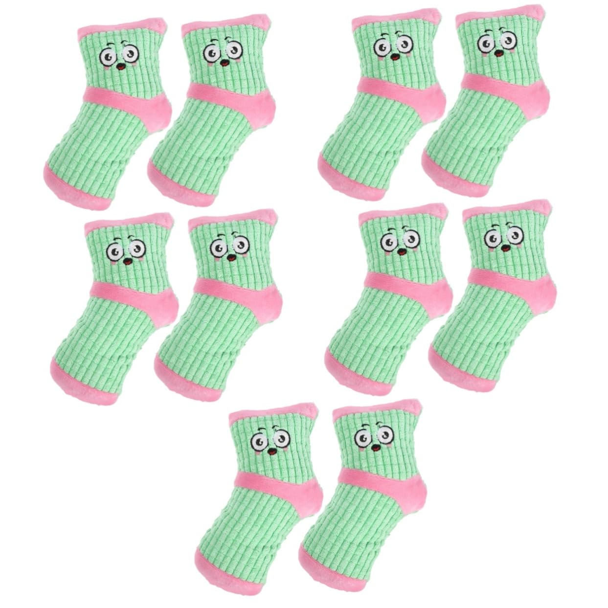 SUPVOX 10piezas Juguete para Perros De Peluche Chirriante Juguete De Masticar para Cachorros Forma De Calcetín para Interactivo y Teething