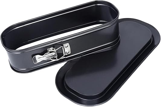 Square Springform Cake Baking Pans Non-stick Cheesecake/Tiramisu Pan with Removable Bottom, Quick Release Latch Bakeware Leakproof Bread Loaf Pan, 12.4" x 4.92" x 3.35"