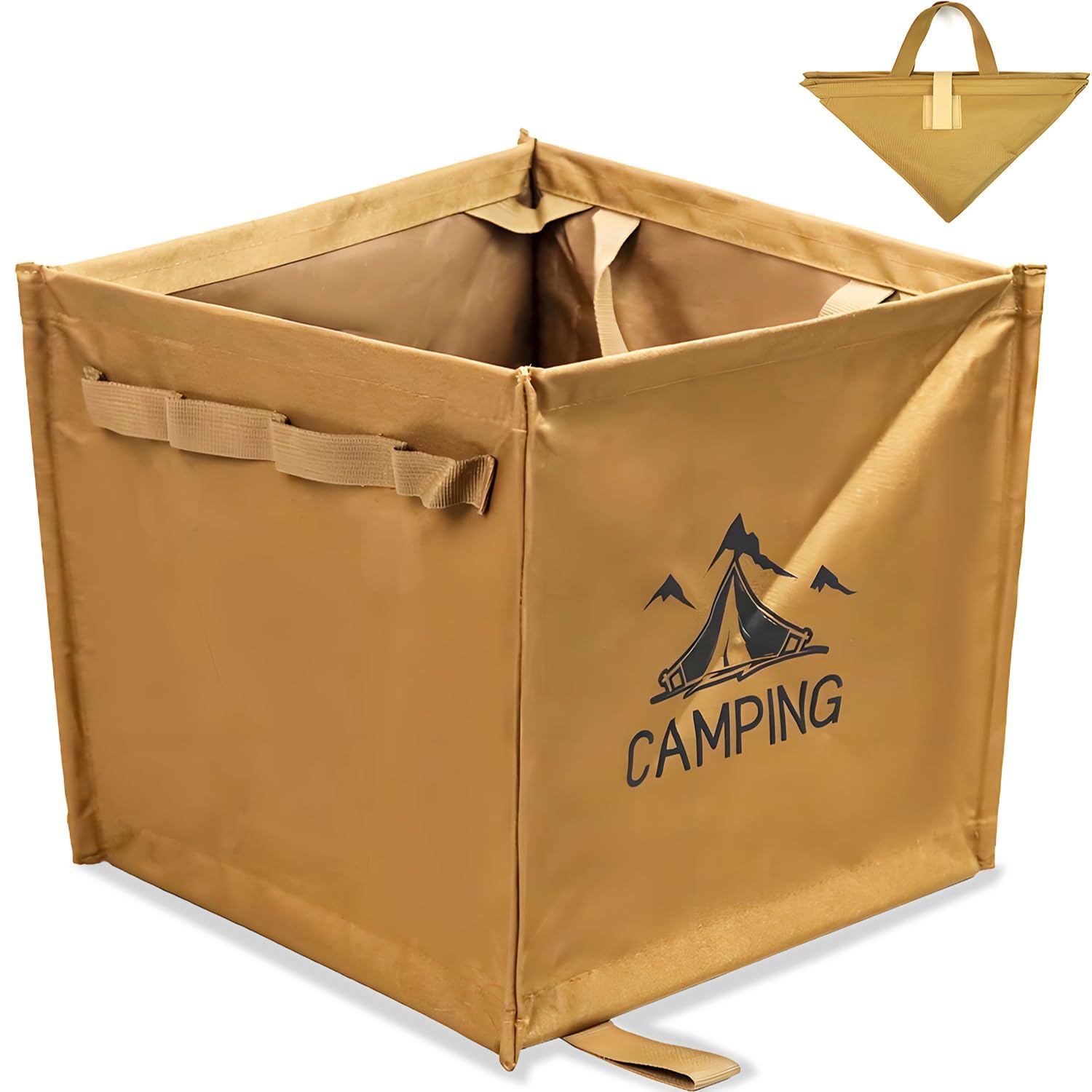 クライミングロープバッグキャンプバッグ収納防水スローラインポーチホルダー再利用可能アウトドア旅行ソフトコンテナキャンプ道具袋折りたたみ式多機能 60L