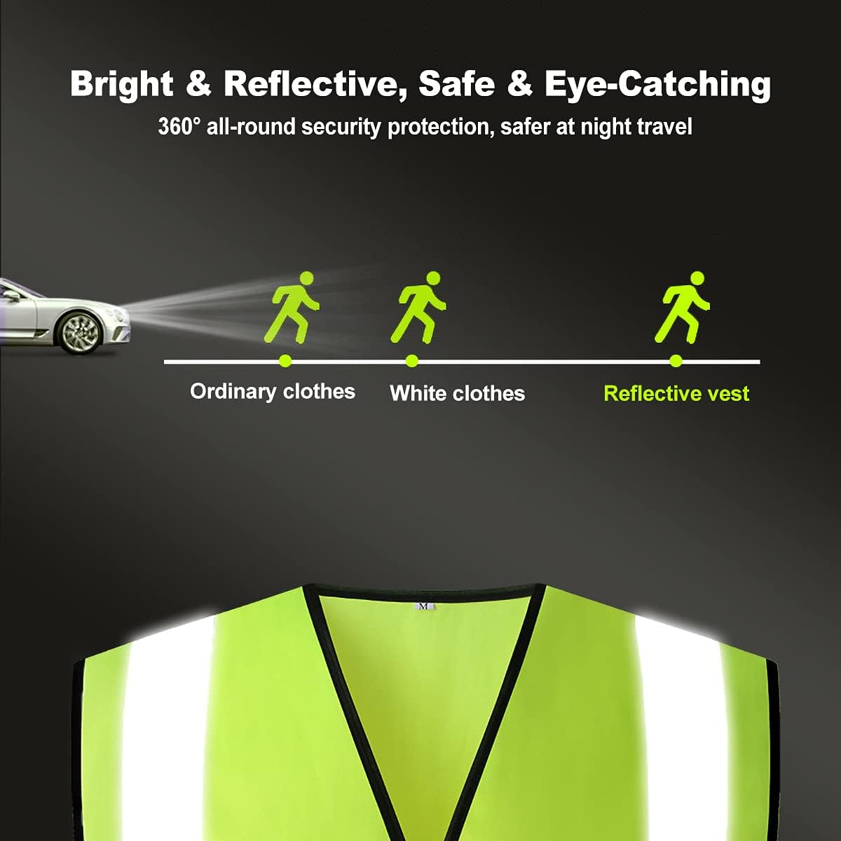 BeautyWill Custom Safety Vest Logo Class 2 High Visibility Reflevtive Vest Outdoor Protective Workwear