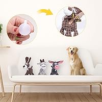 Vista 5 de Soputry 3 piezas de juguete de peluche con silbato para masticadores agresivos, juguetes de peluche indestructibles robustos para perros