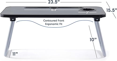 Miniatura 3 de Nestl Almohada de lectura con escritorio portátil para laptop, almohada de terciopelo para sentarse en la cama, almohada de apoyo de espalda de