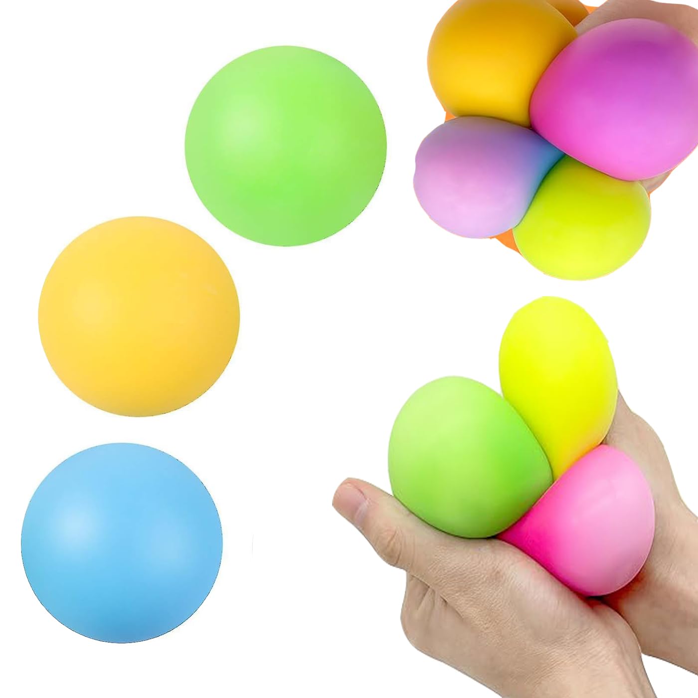 INAAYA Kids Squishy Ball/Squeeze Stretchy Ball for Stress Remover Squeeze Mesh Ball Color Changing Ball Mind Relaxing Toy for Kids and Adults (Set of 10) (B0CQ4S7XBY) Amazon Price History, Amazon Price Tracker