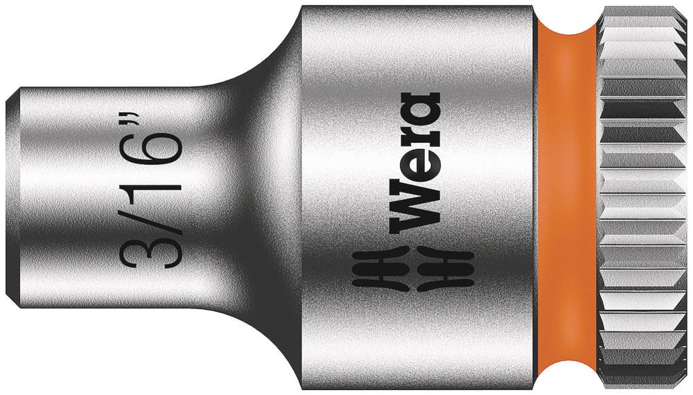 Wera 8790 HMA Zyklop 1/4" Drive Hexagon Socket Imperial 1/4" 3/16"