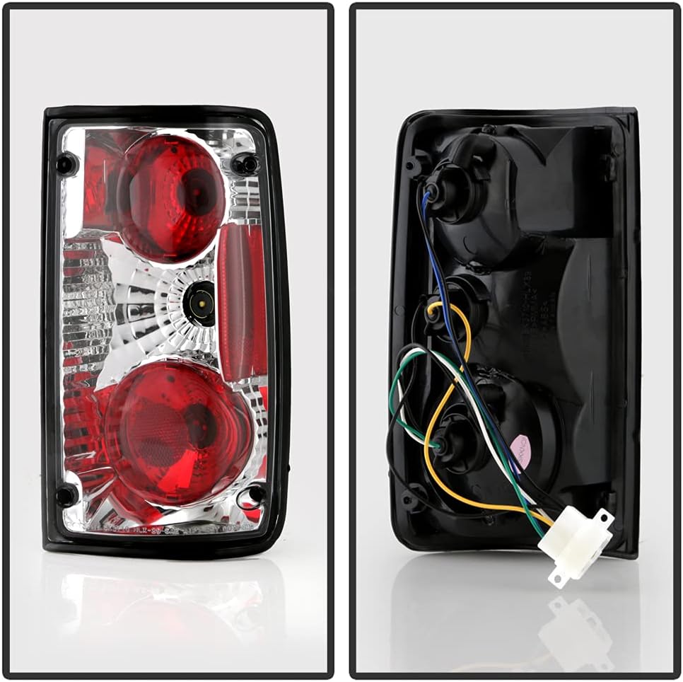 ACANII -For 1989-1995 Toyota Pickup Pick up Truck Clear Tail Lights Rear Brake Lamps 1990 1991 1992 1993 1994 Left+Right