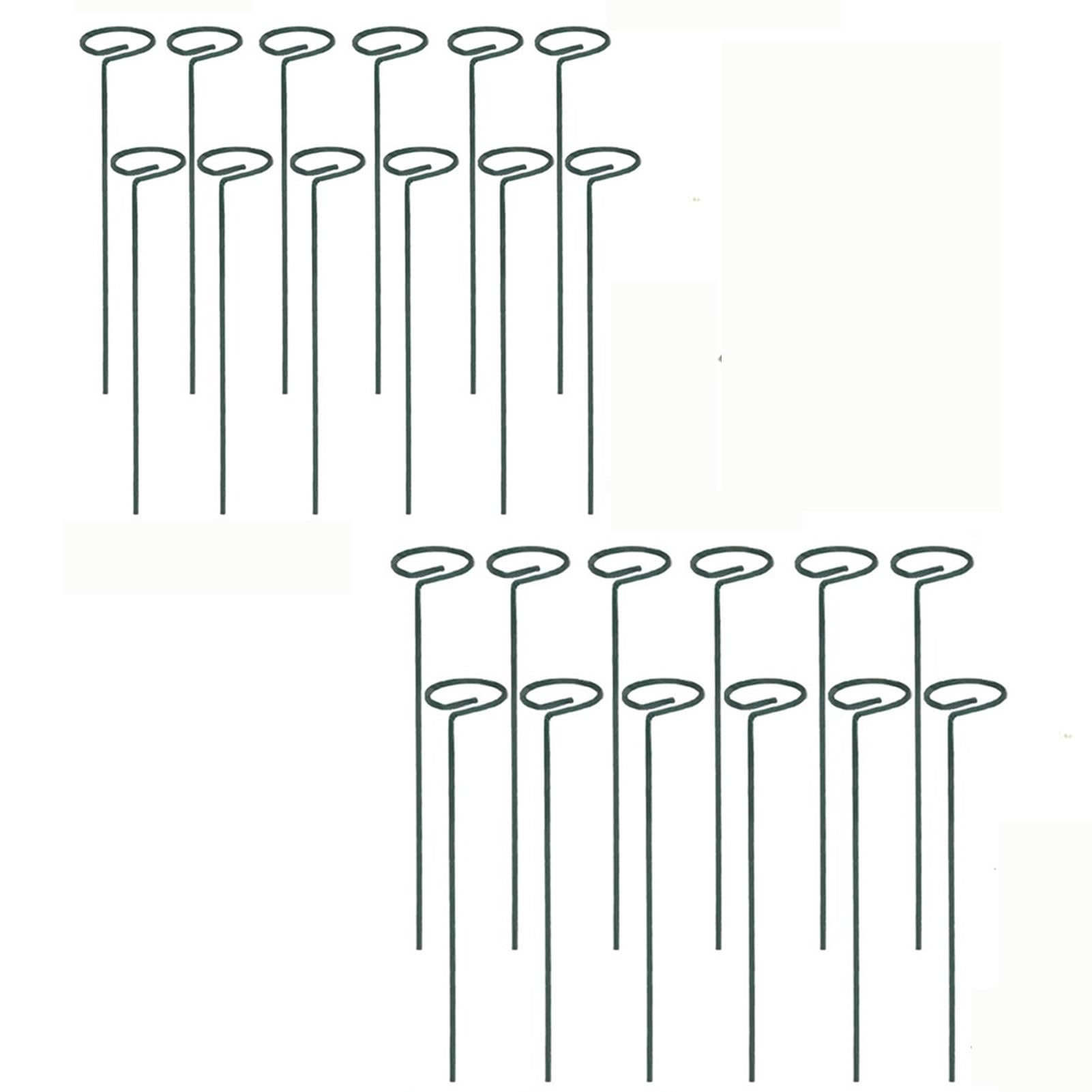 Estacas de metal para plantas con anillos de soporte antigolpe para proteger peonías