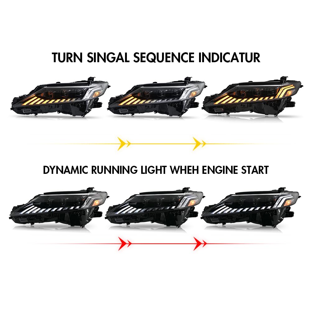 Amazon.com: T T-ABC New AD Style Headlamp Compatible with Toyota