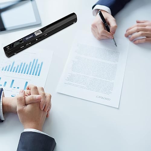 Miniatura 7 de Escáner portátil de documentos y fotos, ANNCARY 900DPI - Escáner de varita de mano para páginas A4, libros, imágenes, escaneo móvil JPG/PDF,